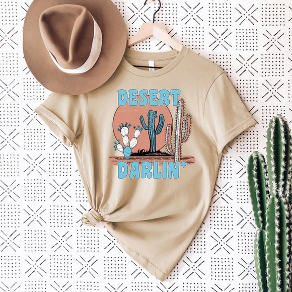 Cream Desert Cactus Darlin’ 80s Graphic Tee - Picture 2 of 2